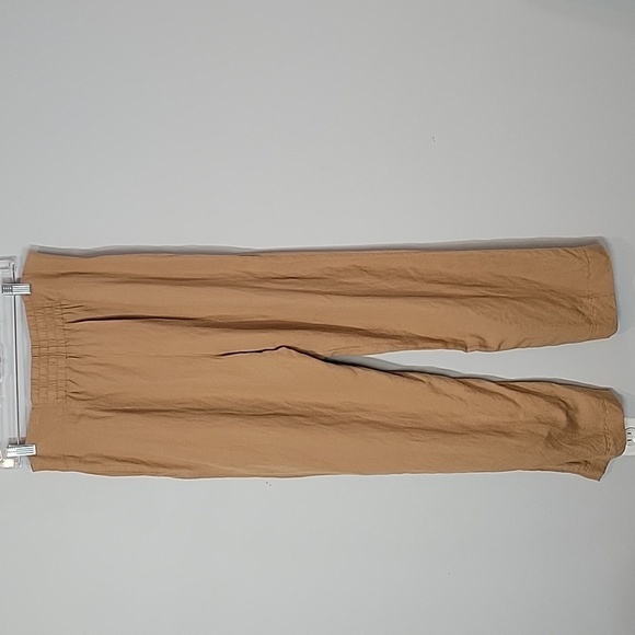 Express Linen super high rise beige button fly pants - Picture 5 of 11